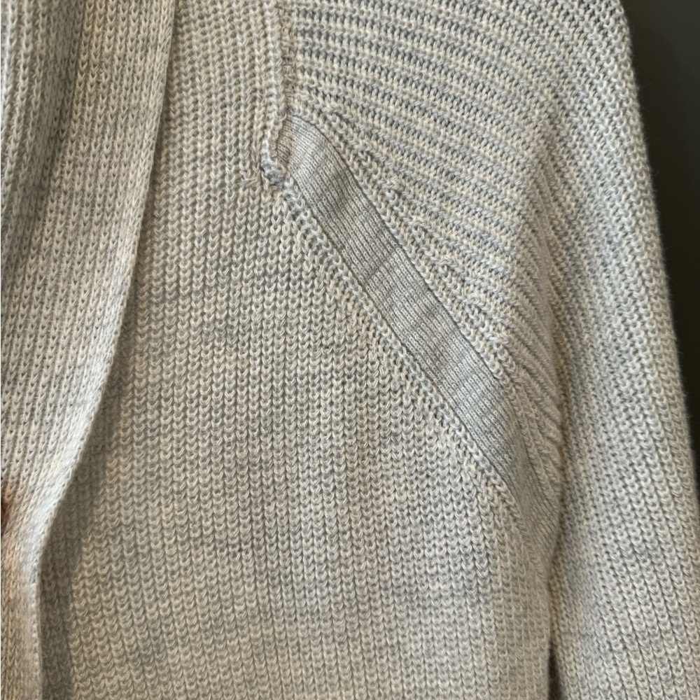 Athleta light heather grey open swing travel/ lounge cardigan/jacket - Picture 9 of 11